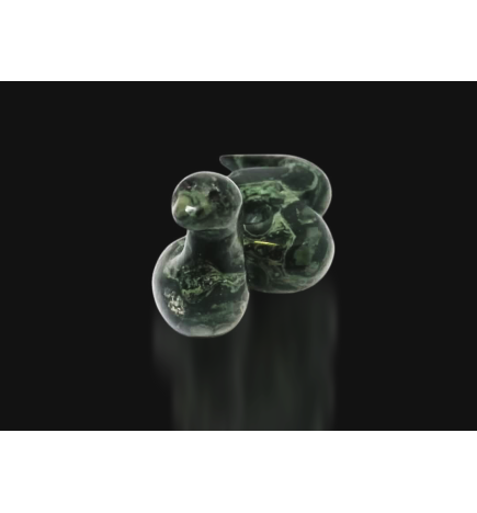 Serpent en Jaspe Kambaba - forme B - Pièce Sculptée à la Main